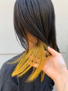インナーカラー /イエロー - STYLE Smart Salon掲載
