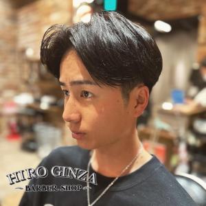 流れるセンターパート - ヒロ銀座 バーバーショップ 仙台本店【HIRO GINZA BARBER SHOP】掲載