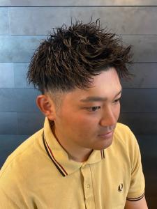 ツーブロック　アップバング　束感ショート - THIS IS BARBER 2nd掲載