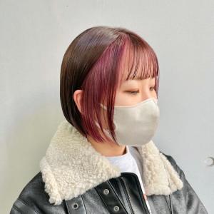 ボブ?ポイントカラー - FACE。石川町掲載