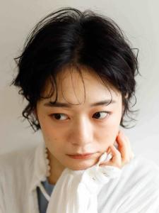 ショートボブ　ニュアンスパーマ　ダークブラウン　黒髪 - HAIR&HEADSPA SQUARE＊UNO HAKATA掲載