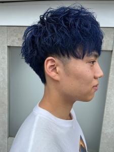 爽やかマッシュ　ナチュラルパーマ　デザインカラー - MEN'S SALON alfRed 瑞穂店掲載