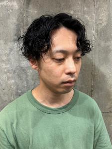 束感波巻きスパイラルパーマ　センターパート　ツーブロック - MEN'S SALON alfRed 瑞穂店掲載