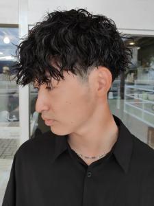 ツーブロックマッシュ　波打ちスパイラルパーマ - MEN'S SALON alfRed 平針店掲載