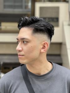 海外バーバーショップ　サイドパート　フェード - ドルクス日本橋掲載