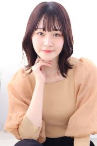 【20代30代】くびれミディアムレイヤー☆ピンクベージュ - march?掲載