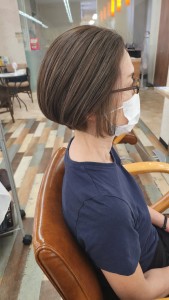 白髪ぼかしハイライトカラー - エイムヘアメイク 舟入店掲載