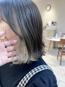 イヤリングカラー　ホワイトグレージュ【横浜】 - Neolive aim 横浜店掲載