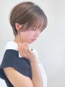 30代40代ミルクティーベージュ×ナチュラルショートボブ - LaBless 天王寺 SmartSalon オージュア認定サロン 髪質改善/ヘッドスパ掲載