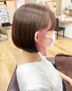 さりげなくが可愛い＊イヤリングカラー＊インナーピンク - 美容室KISEI 北仙台店掲載