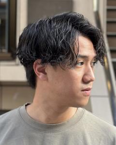 ビジネス波巻きパーマウルフセンターパート　理容室　 - ドルクス日本橋掲載
