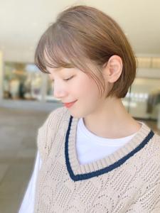 【髪質改善】マロンブラウン×横顔美人ショート - LaBless ザ北浜PLAZA《髪質改善/ヘッドスパ/オージュア/メンズ歓迎》掲載