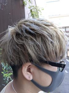 2ブロアッシュショート - NAP hair &Nalow homme掲載
