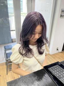 前髪　マルチボブ　ピンクベージュ　インナーグレージュ　ウルフ - ARCANA 明治神宮前 表参道 原宿掲載