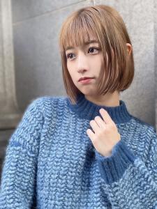 【20代30代人気】ハイトーン切りっぱなしボブ - LaBless ザ北浜PLAZA《髪質改善/ヘッドスパ/オージュア/メンズ歓迎》掲載