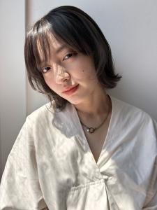 【天神】ミルクティーベージュ/ミディアムボブ☆山之内 - SARA BEAUTY×LIFESTYLE掲載