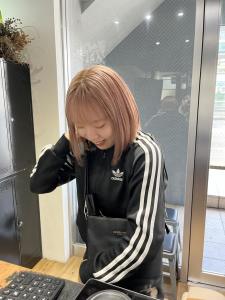 前髪　マルチボブ　ピンクベージュ　インナーグレージュ　ウルフ - ARCANA 明治神宮前 表参道 原宿掲載
