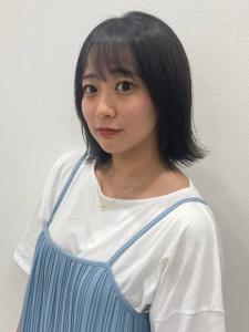 切りっぱなしボブ　ブルーブラック　インナーカラー - CAPA  central 天神・大名店掲載