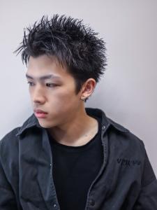 黒髪 アップバング　束感　ツーブロック - MEN'S SALON alfRed 平針店掲載