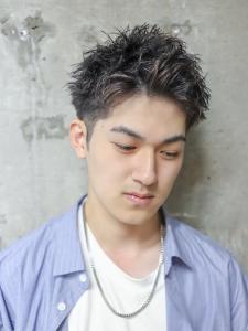 ツーブロック 束感　スパイラル　黒髪 アップバング　ツイスト - MEN'S SALON alfRed 平針店掲載
