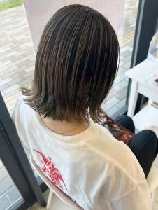 似合わせカット×脱白髪染め白髪ぼかしバレイヤージュ - PROGRESS　フレスポ富沢店掲載