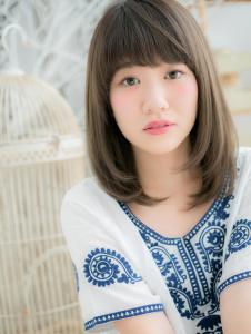 黒髪も◎大人かわいいナチュラルストレート　グレージュアッシュ - mod's hair【モッズヘア】越谷/越谷西口店掲載