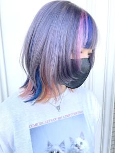 グレー×ピンク、オレンジ、ブルー - graspedia掲載