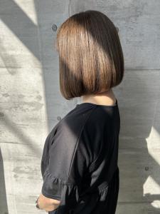 【天神】明るい白髪染め/ミルクティーボブ☆山之内 - SARA BEAUTY×LIFESTYLE掲載