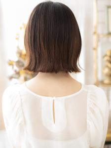 グレージュアッシュ前下がり切りっぱなしボブ　ボブパーマ - COVER HAIR bliss【カバーヘア ブリス】戸田公園/戸田公園西口店掲載