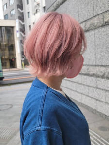 ウルフボブ×スモーキーピンク - PROGRESS　フレスポ富沢店掲載