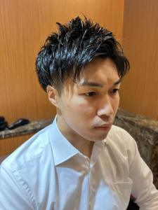ビジネス七三ツーブロックショート - ヘアーモードキクチ 銀座店掲載