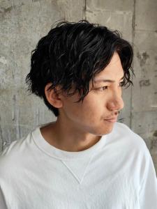 ツーブロック　ツイストスパイラルパーマ　センターパート - MEN'S SALON alfRed 平針店掲載