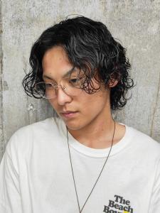 波巻きスパイラル束感　センターパート　ボブウルフ - MEN'S SALON alfRed 平針店掲載