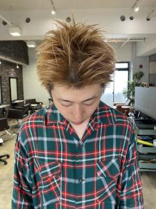 【pignon】メンズカット スパイキーショート ハイトーン - 髪質改善 SEPT. 天神大名掲載
