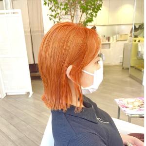 縮毛矯正毛ブリーチダブルカラーバレンシアオレンジ - Gramercy alex掲載