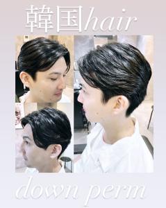 韓国hair ダウンパーマ - MEGURO BARBER SHOP 6PPONGI 目黒六掲載