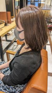 ナチュラル グレイカラー ブラウン 小顔矯正立体カット - BROCANTE LUXBEブロカントラックスビー立川北口店掲載