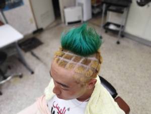 パイナップルヘア　パイナポー　バリアート - ヘアサロンハラダ掲載