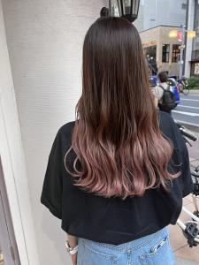 グラデーションカラー　ピンクグレージュ - Lusso chiaro　西池袋店掲載