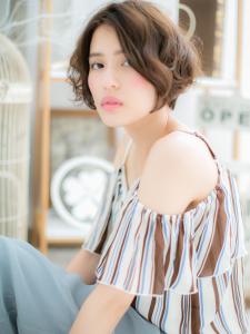 くせ毛風ニュアンスバレイヤージュウルフボブ　アースカラー - mod's hair【モッズヘア】越谷/越谷西口店掲載