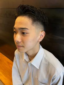 フェードカット　サイドパート　アップバング　バーバー - THIS IS BARBER 2nd掲載