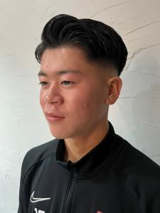 サイドパート　フェードカット　バーバースタイル　アップバング - THIS IS BARBER 2nd掲載