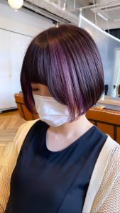 【　フェイスフレーミング ラベンダー ／ 丸みショートボブ　 - ROMA【ローマ】銀座店掲載