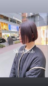 丸みボブショートボブ　ミルクティーベージュ - marju銀座掲載