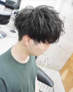 メンズ無造作パーマスタイル - hair teria ryu 大塚掲載