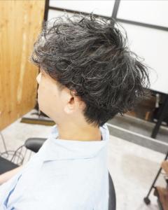 メンズ無造作パーマスタイル - hair teria ryu 大塚掲載