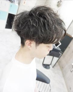 メンズ無造作パーマスタイル - hair teria ryu 大塚掲載