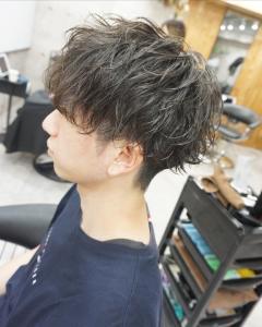 メンズ無造作パーマスタイル - hair teria ryu 大塚掲載