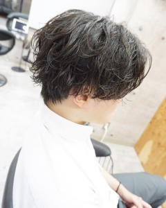メンズ無造作パーマスタイル - hair teria ryu 大塚掲載