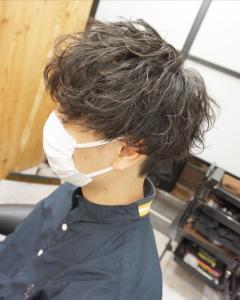 メンズ無造作パーマスタイル - hair teria ryu 大塚掲載